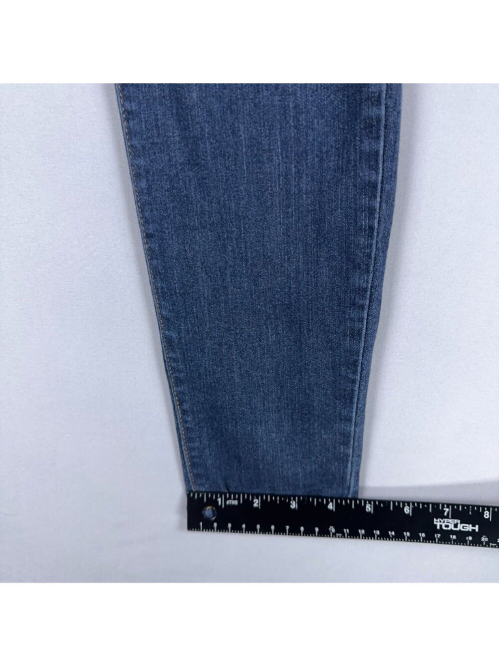 Judy Blue Jeans Size 7 Skinny Mid Rise Blue Dark Wash Made In USA - Picture 12 of 13